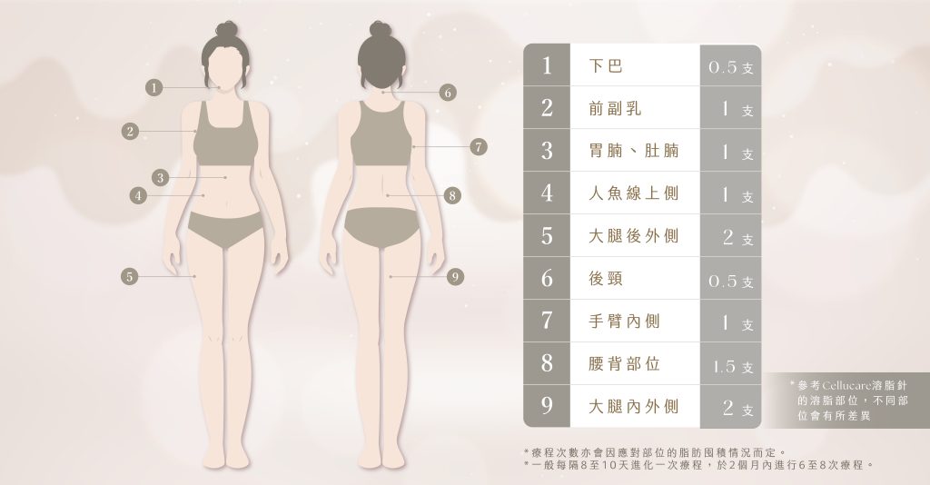 Cellucare溶脂針部位